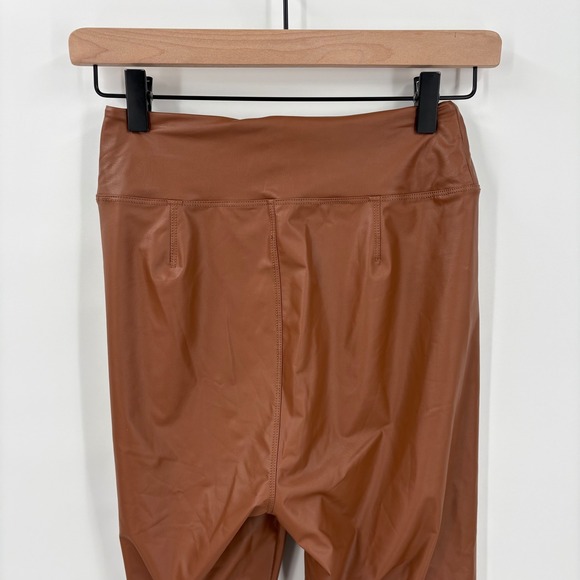 Offline by Aerie Real Luxe Faux‎ Leather Leggings Brown Medium - Picture 4 of 8